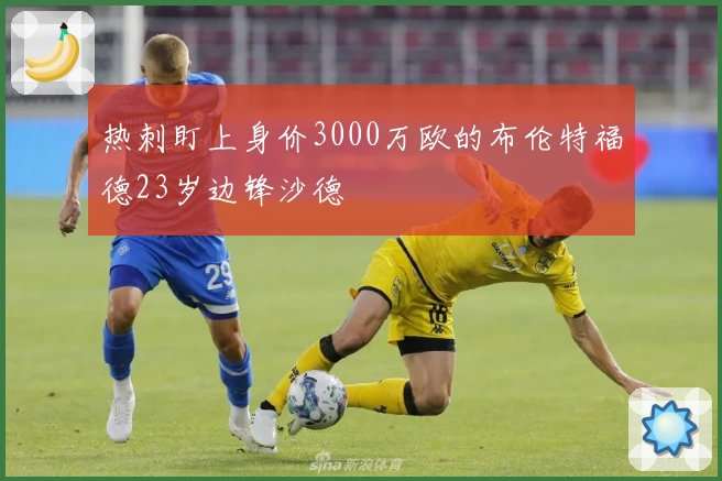 热刺盯上身价3000万欧的布伦特福德23岁边锋沙德